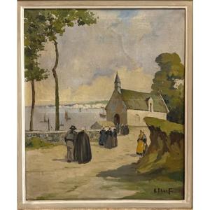 Scene Of Breton Life By H. Schaeffer