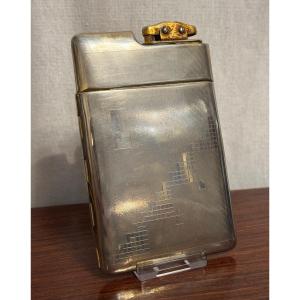 Art Deco Vintage Lighter/cigarette Case