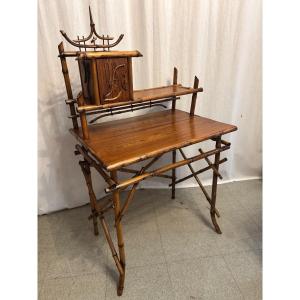 Napoleon III Period Bamboo Desk