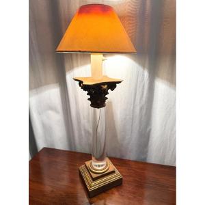 Corinthian Plexiglass Lamp