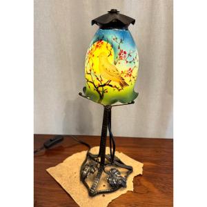 Art Deco Period Bird Lamp