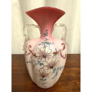 Opaline Glass Vase, Circa 1900