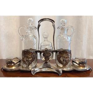 Art Nouveau Period Oil And Vinegar Set