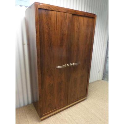 Art Deco Period Wardrobe In Rio Rosewood