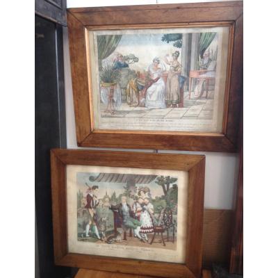 Pair Of Engravings Middle 19th.