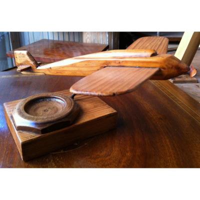 Airplane / Art Deco Period Ashtray