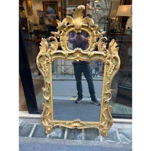 Mirror Pare Close Golden Wood XVIIIem