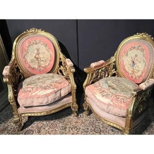 Pair Of Louis XVI Napoleon III Style Shepherdesses