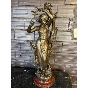 Hippolyte Moreau Important Sculpture In Regulates (ht:81cm)