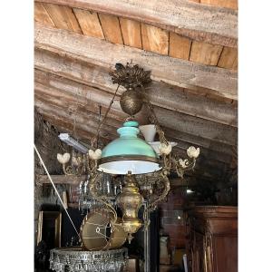 Important Bronze Suspension With Chimera Decor