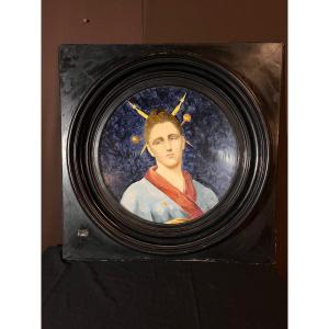 Large Porcelain Dish Signed J. Ador