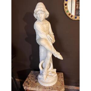 19th Century Carrara Marble Sculpture Height: 80cm