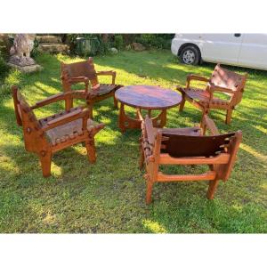 Ecuadorian Living Room Furniture By Angel Pazmino. 1960s