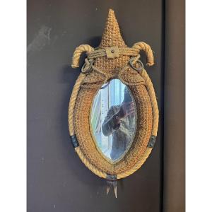 Rope Mirror From The 70s By Audoux Minet