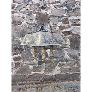 Painted Sheet Metal Chandelier