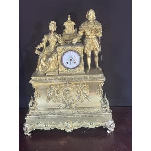 Early 19th Century Gilt Bronze Clock (60cm/48cm)