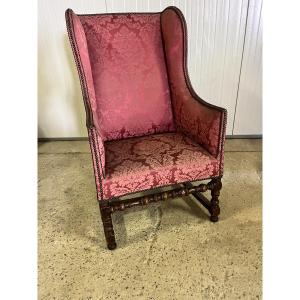 Louis XIII Period Wing Chair