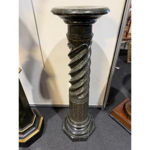Twisted Column In Sea-green Marble