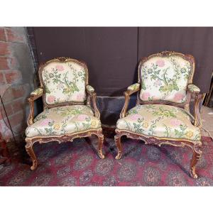 Pair Of Regency Style Armchairs 