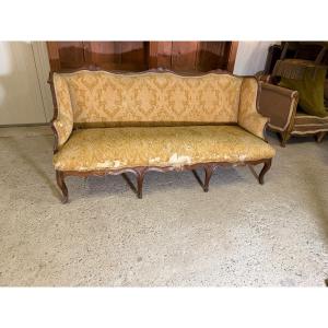18th Century Wingback Bench