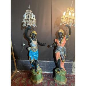 Pair Of Venetian Floor Lamps 