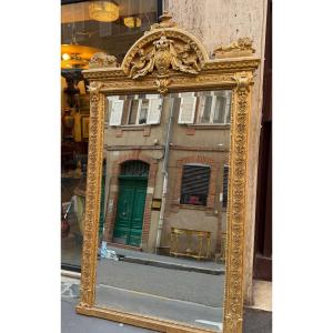 Napoleon III Mirror In Gilded Wood (220cm High)