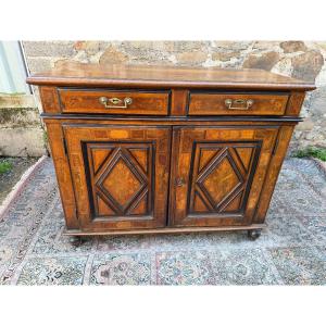 Louis XIII Buffet In Languedoc Marquetry 