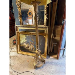 Louis XVI Style Giltwood Floor Lamp