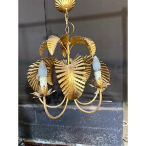 Coconut Palm Chandelier By Chanel From The '70s