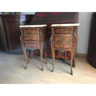 Pair Of Louis XV Style Nightstands