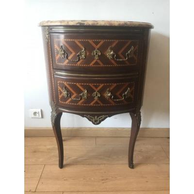 Transition Style Half Moon Dresser