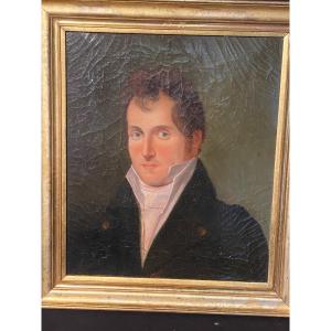 Academic Portrait Of The School Of Jacques Louis David Early Nineteenth