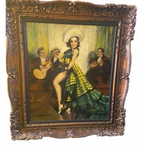 The Singer And The Musicians By Charles Watelet