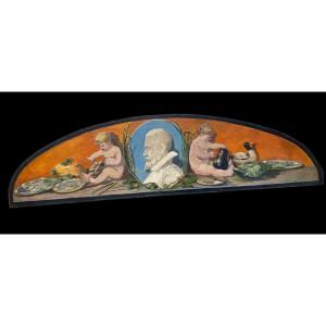 Decorative Panel Provenance From The Demeuldre -coché Collection Brussels 