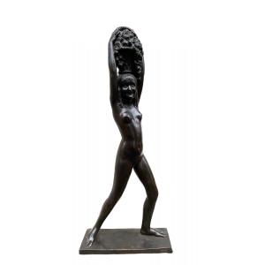 The Girl With A Basket Of Flowers Will Take Jaime Otero Spanish Sculptor 