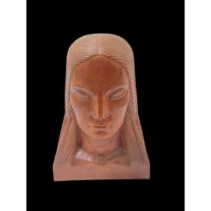 Important Indian Head Signed Frans Tinel