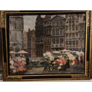 View Of The Grand Place In Brussels Edouard Rombaux