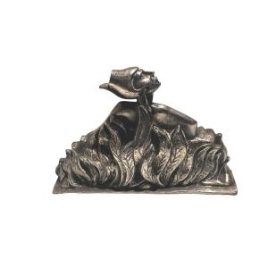 Art-deco Sculpture Of A Paperweight - Signed: Jos Ygan