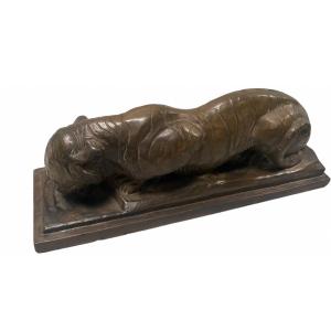 Tiger Terracotta Signed Michael