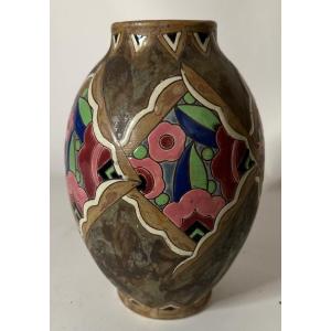 Stoneware Vase Flower Decor Art Decor Art Deco