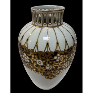 Art Deco Vase From Rosenthal Porcelain 