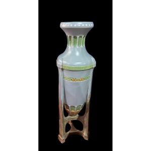 Imposing Austrian Secession Ceramic Vase.(julius Dressler)