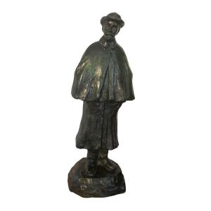 Bronze Of The Famous Belgian Poet Max Elskamp