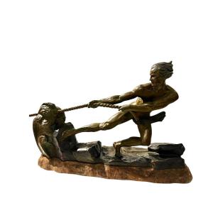Sculpture The Effort By Alexandre Ouline 