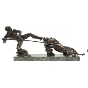 The Fight With The Lioness P Berjean