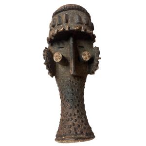 African Mask With Fabrics 