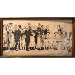 The Faculty Of Medicine Caricature By Adrien Barrere