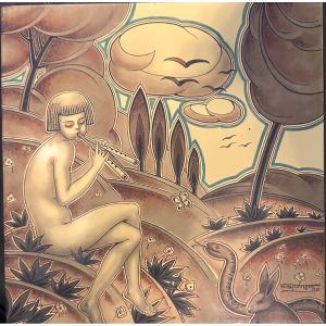 Art Deco Panel Signed By Jean Verheylewegen Boch Lalouvière Unique 