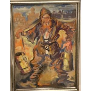 The Water Carrier Fryderyk Kleinmann 1937 Polish Painter