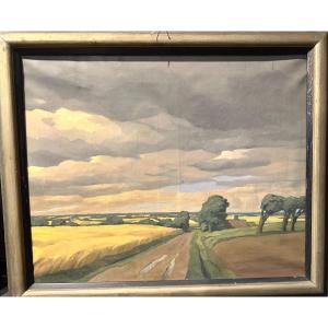 Landscape Of Flanders Karl Van Lerberghe